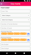 Easy Events syot layar 1