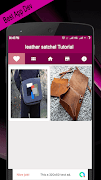 leather satchel Tutorial Poster