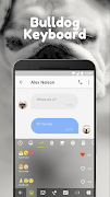 English Bulldog Emoji Keyboard Theme For Snapchat 截圖 2