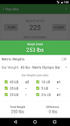 1 Rep Max Beta capture d'écran 1
