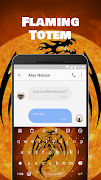 1 Schermata Flaming Totem Emoji Keyboard Theme for GOT 7