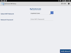 Hydrocom WiFi connection setup screenshot 1
