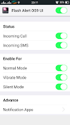 برنامه‌نما Flash Alert OS10 UI عکس از صفحه