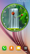 Waterfall Analog Clock poster