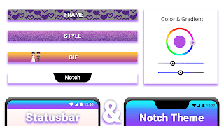 Status Bar & Notch Custom Color and Background screenshot 6