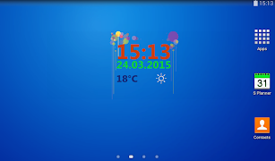 Hava Ile Dijital Saat Ekran Görüntüsü 6