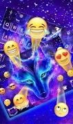 Galaxy Fire Wolf Keyboard Theme captura de pantalla 4