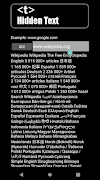 Hidden Text captura de pantalla 3