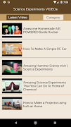 Science Experiments VIDEOs captura de pantalla 1