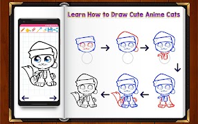 Learn How to Draw Chibi Anime Cats تصوير الشاشة 5