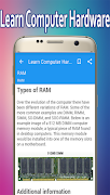 برنامه‌نما Learn Computer Hardware عکس از صفحه