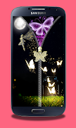 Butterfly Zipper Screen Lock screenshot 3