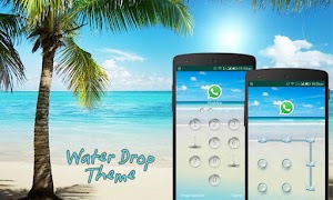 OS AppLock Theme - Water Drop Cartaz