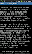 IDEAL Accessible App Installer پوسٹر