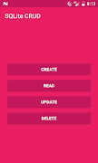 Android SQLite CRUD poster