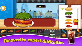 Burger Fever : Crazy Burger Recipe Cooking Game ảnh chụp màn hình 3
