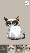 برنامه‌نما Grumpy Cat ART Wallpaper Cool Pattern Smart Lock عکس از صفحه