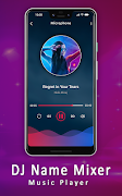 DJ Name Mixer With Music Player - Mix Name To Song poster