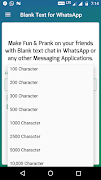 Blank Message ( Text )  for WhatsApp screenshot 3