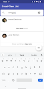 2 Schermata Smart Client List – Client Organizer App