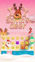 Santa's Deer Themefor Keyboard captura de pantalla 1