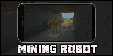 برنامه‌نما Mod Mining Robot for MCPE عکس از صفحه