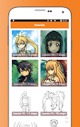 How to Draw Sword Art Online Characters Ekran Görüntüsü 5