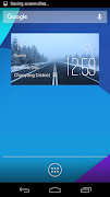 The road weather widget/clock poster