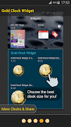 Gold Clock Widget capture d'écran 6