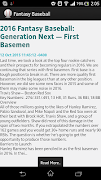 Fantasy Baseball 截图 1