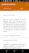 JavaScript InfoQuiz स्क्रीनशॉट 1