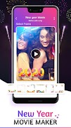 New Year Photo to Video Maker 2020 captura de pantalla 1