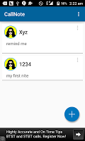 Call Note screenshot 1