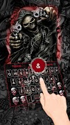Devil Skull Keyboard Theme پوسٹر