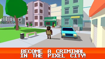 Pixel Crime City 3D Cartaz
