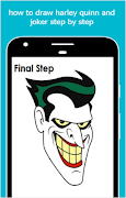 cómo dibujar harley quinn y joker paso a paso captura de pantalla 5