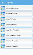 Maths Formulas capture d'écran 3