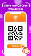 برنامه‌نما QR Code Scanner Barcode Generator, Create QR Code عکس از صفحه