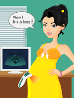 Pregnant Girl Mommy Baby Care постер