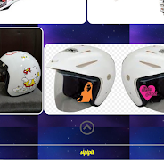 2 Schermata Design dell'autoadesivo del casco