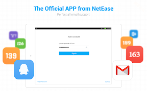 برنامه‌نما NetEase Mail عکس از صفحه