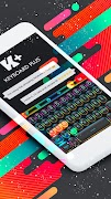 Keyboard Colored Keys Theme screenshot 2