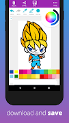 Easy Coloring - Anime Coloring Pages screenshot 4