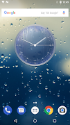 Rain Drops Theme Clock Screenshot 4