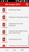 MS Access Tutorial Free Ekran Görüntüsü 2