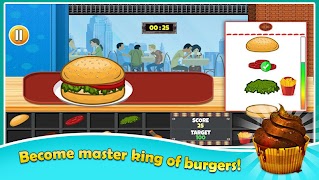 Burger Fever : Crazy Burger Recipe Cooking Game ảnh chụp màn hình 7