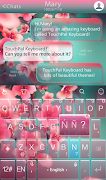 Peach Blossom Keyboard Theme screenshot 2