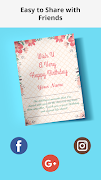 Happy Birthday Greetings Card Maker स्क्रीनशॉट 4