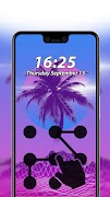 Vaporwave Pattern Lock Screen screenshot 4
