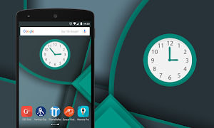 Multicolor Analog Clock Widget 海报